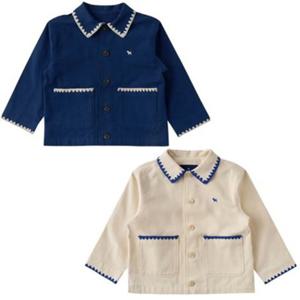 [블루독8-키즈] 택1 네이비 자수카라워크자켓 여아 면점퍼 간절기 두돌선물 신학기 초등학생 2611512050