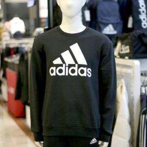 아디다스 세이브존03 [아디다스] 남성 에센셜 플리스 빅 로고 기모 맨투맨 티셔츠 AB3995A