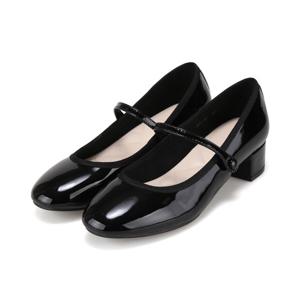 [26SS 신상] 바바라 소가죽 페이턴트 베이직 메리제인 여성 키튼힐 3.5cm_BBJ105