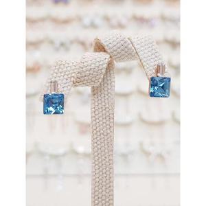 볼라레 세이브존03 선물 사각커팅 볼드 은침 귀걸이 LE793