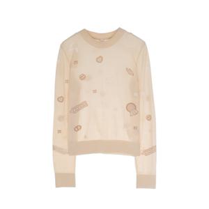 [엘러브] 새상품 에르메스 캔디 리브리스 롱슬리브 스웨터 36 블랑씨뉴 6HA0119