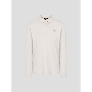 [빈폴골프][B_under] 여성 텍스처 믹스 칼라 긴소매 티셔츠 - 베이지(BJ6141L01A)