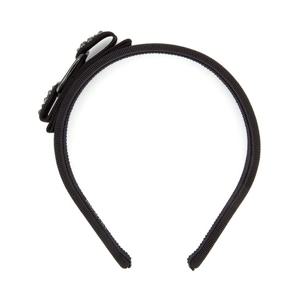 26 SS 페라가모 보우 엠벨리시드 헤어밴드 블랙 341689487758