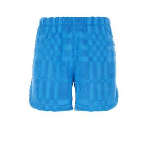 26 SS 버버리 로고 패치 체크 쇼츠 블루 8071248