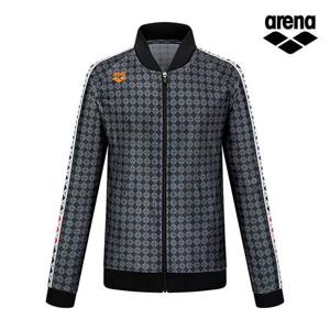 아레나스포츠 유니 패턴 트레이닝 자켓 S3MC1SJ51BLK