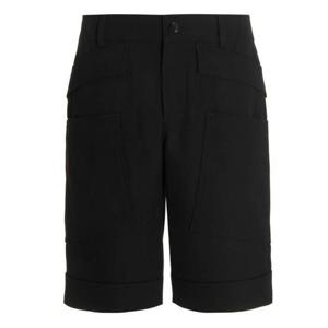 26 SS 버버리 패널 디테일 스트레이트 레그 쇼츠 블랙 8051915