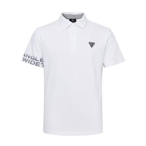 [와이드앵글] 남성 TO 소매 로고 허니콤 폴로 티 WMM25234W2