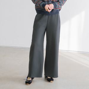 엄마옷 마담4060 모던베이직 백절개밴딩와이드팬츠 데일리 여성바지-ZPN2601032-