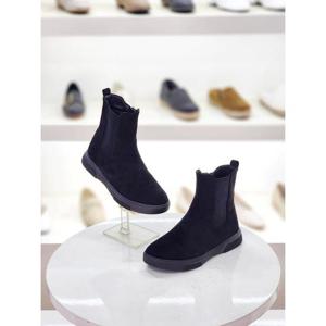 세레스 세이브존03 세레스 여성 첼시 퍼안감 스웨이드 탄력고무창 밴딩 앵클 부츠 3cm AQCR20240A-1