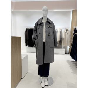 [숲]후드 탈부착  토글단추 모직코트  SBBHC85H