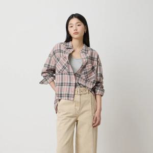 [시슬리]리브 체크 셔츠_SAWSA2611