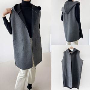 나야홍 / 위쉬몰 BS 모노빅후드포켓롱조끼(V869H601) 빅사이즈