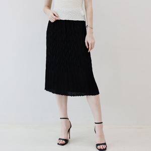 [요이츠] 트위스트 플리츠 머메이드 스커트_YJ05WNPSK01