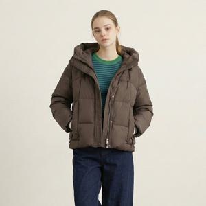 [막스카라]프레스티지 후드 덕다운 숏 패딩_M54QDM516ME