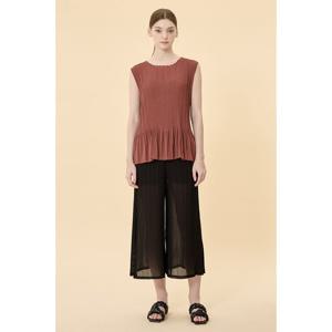 [요이츠] 쉬폰 8부 롱 플리츠 밴딩 팬츠_YH06WQPSL82