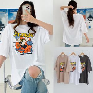 나야홍 / 위쉬몰 NS 선장프린팅반팔티셔츠(X051H601) 빅사이즈