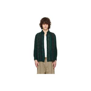 25 FW 니들스 남성 그린 플란넬 리본 셔츠 252821M192005
