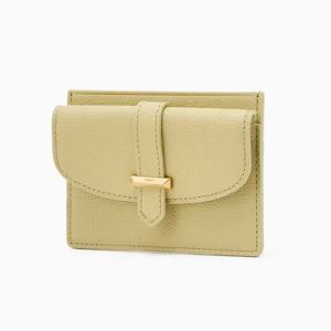 [헤지스ACC] 옐로우그린 음각로고 소가죽 카드지갑 HIHO6E277Y1