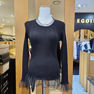 [에고이스트]쉬폰배색라운드니트/ES1JK212_BP