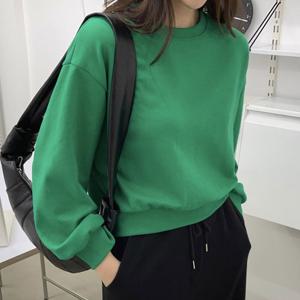 나야홍 / 아이우먼 포에라벨컷크롭맨투맨 SEX063M601 빅사이즈