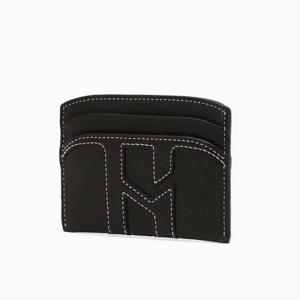 [헤지스ACC] 블랙 이니셜로고 소가죽 카드지갑 HIHO6E565BK