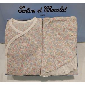 쇼콜라 G니니배냇가운속싸개2종세트 (TNOMNG05U2)여름여아출산선물