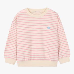 [밀리밤]파인스트라이프선염맨투맨(MLMA26S61)