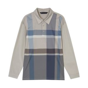 [뱅뱅]남녀공용 체크 기능성 카라 긴팔 티셔츠 (NTM168)