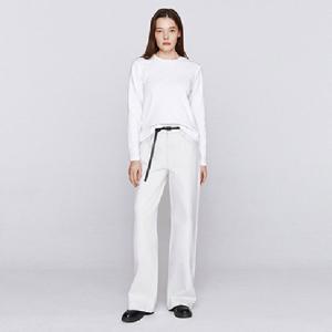 [지오다노] 여성 봄 간절기 와이드핏 화이트 청바지 데님 팬츠  416533