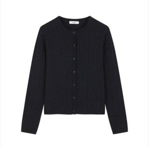 [폴햄]여성 케이블조직 라운드 가디건(PHF4EC2470OR)