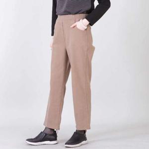 애비뉴투지 엄마옷 면 기모 허리밴딩 봄 가을 겨울 통바지 배기바지 P01647