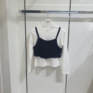 [소이]골지 뷔스티에 레이어드티 26S5458_KG