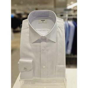 (RQSSG1001WH) (레노마)고급텐셀 100분2줄도비 일반핏긴팔와이셔츠