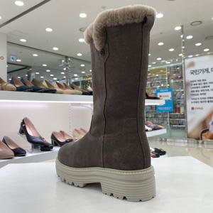 [에스콰이아]여성 퍼 안감 하프부츠 EQCWMB666GY HSPZ3A GN