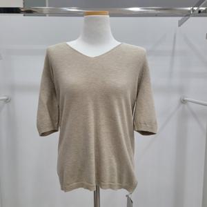 [밸리걸]브이넥무지반팔니트티617560