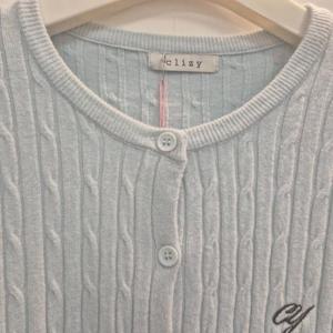 클리지 HC45 라운드 꽈배기 단추가디건 CQ2WKC0861F