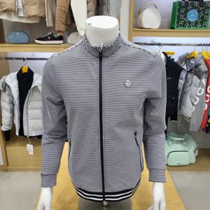 [루이까스텔]남성 배색 스트라이프풀집업 티셔츠 7MOTS351N