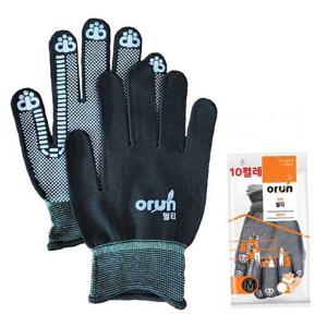오런 도트멀티장갑 M 10켤레 포장 공장 작업용장갑