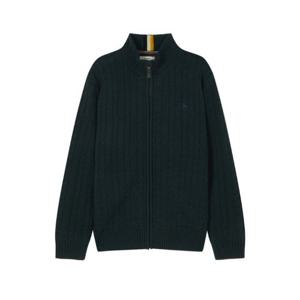 헤지스자켓 VQA HZSW4D327E3 그린 울 케이블 집업