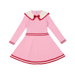 [프렌치캣(백)]PK/RED S/T 니트원피스 Q51DAW041