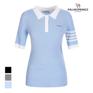 [팜스프링스](팜스프링스) 여성 슬림카라 반팔니트_SKTL232452