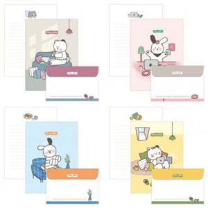 몽 포트 편지지 세트 20매