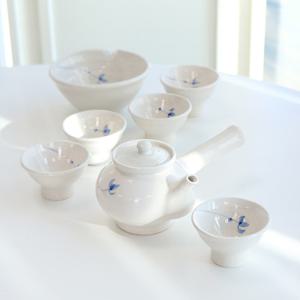 [박씨상방] 청꽃 베이지 5인 다기세트