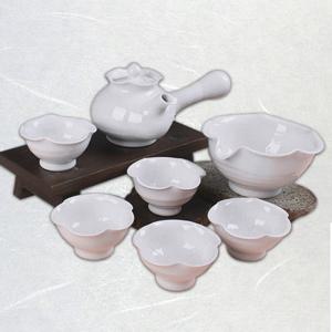 [박씨상방] 백자 물레 연 5인다기세트