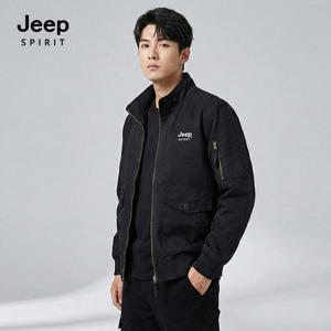 JEEP SPIRIT 빈티지 항공점퍼 블랙 (JSFAJK391)