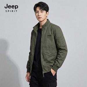 JEEP SPIRIT 빈티지 항공점퍼 카키 (JSFAJK396)