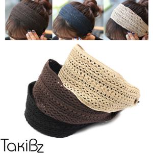 [타키비즈] 웨일즈 뜨개 와이드 헤어밴드
