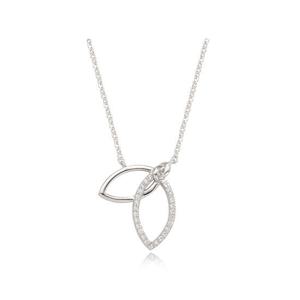 [티르리르] 그레이스 실버화이트 목걸이 TNSSVW11161S