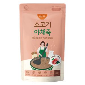 정성가득 강아지간식 소고기 야채죽 85g