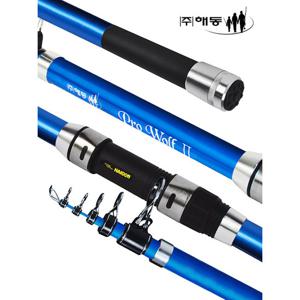 해동 프로울프2 360 형광블루 원투대 원투낚시대